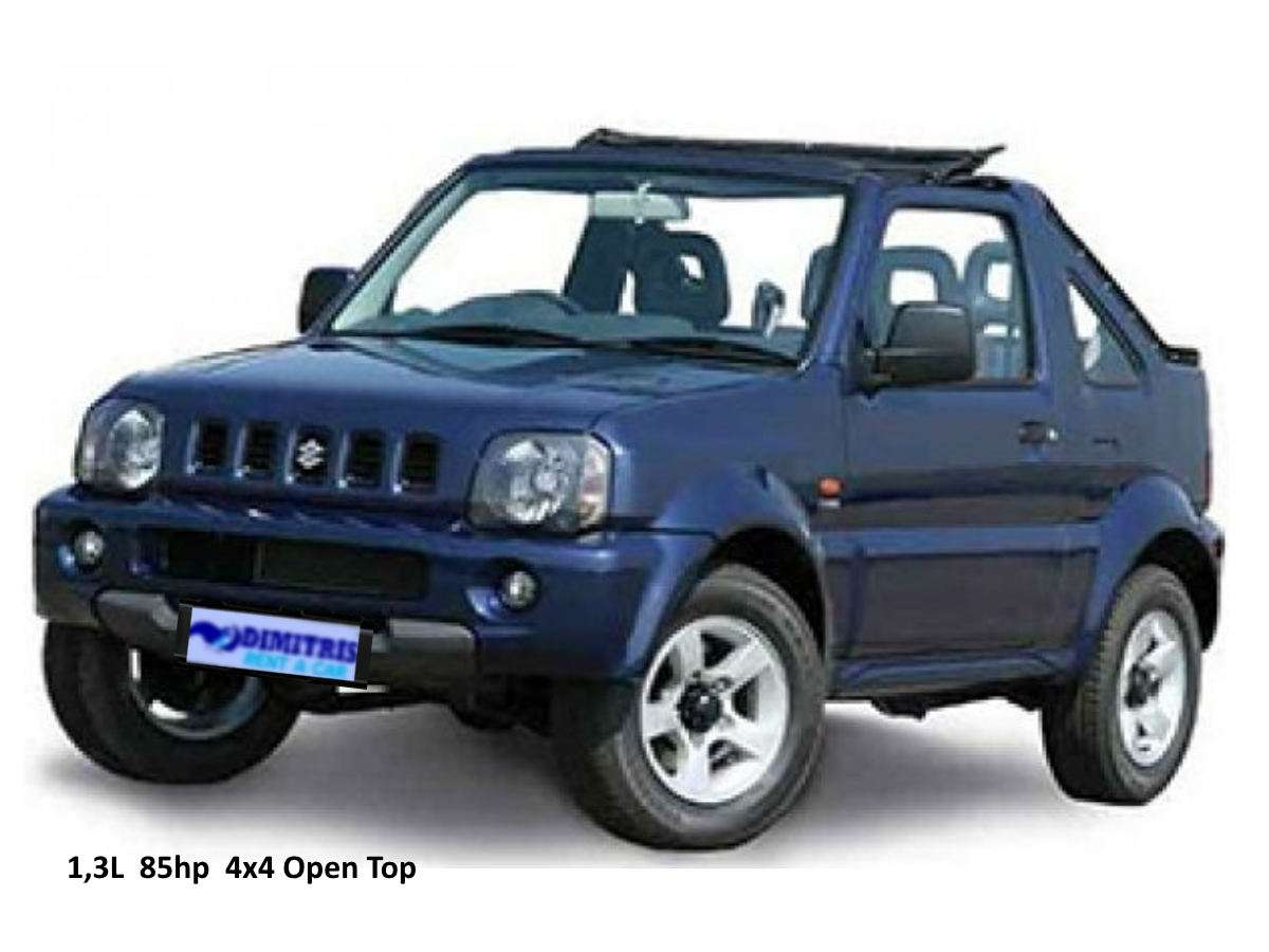 Suzuki Jimny 1,3L 85hp 4×4 Open Top