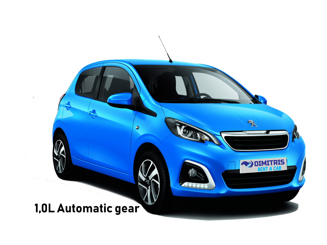 Peugeot 108 1,0L 71hp automatic gear
